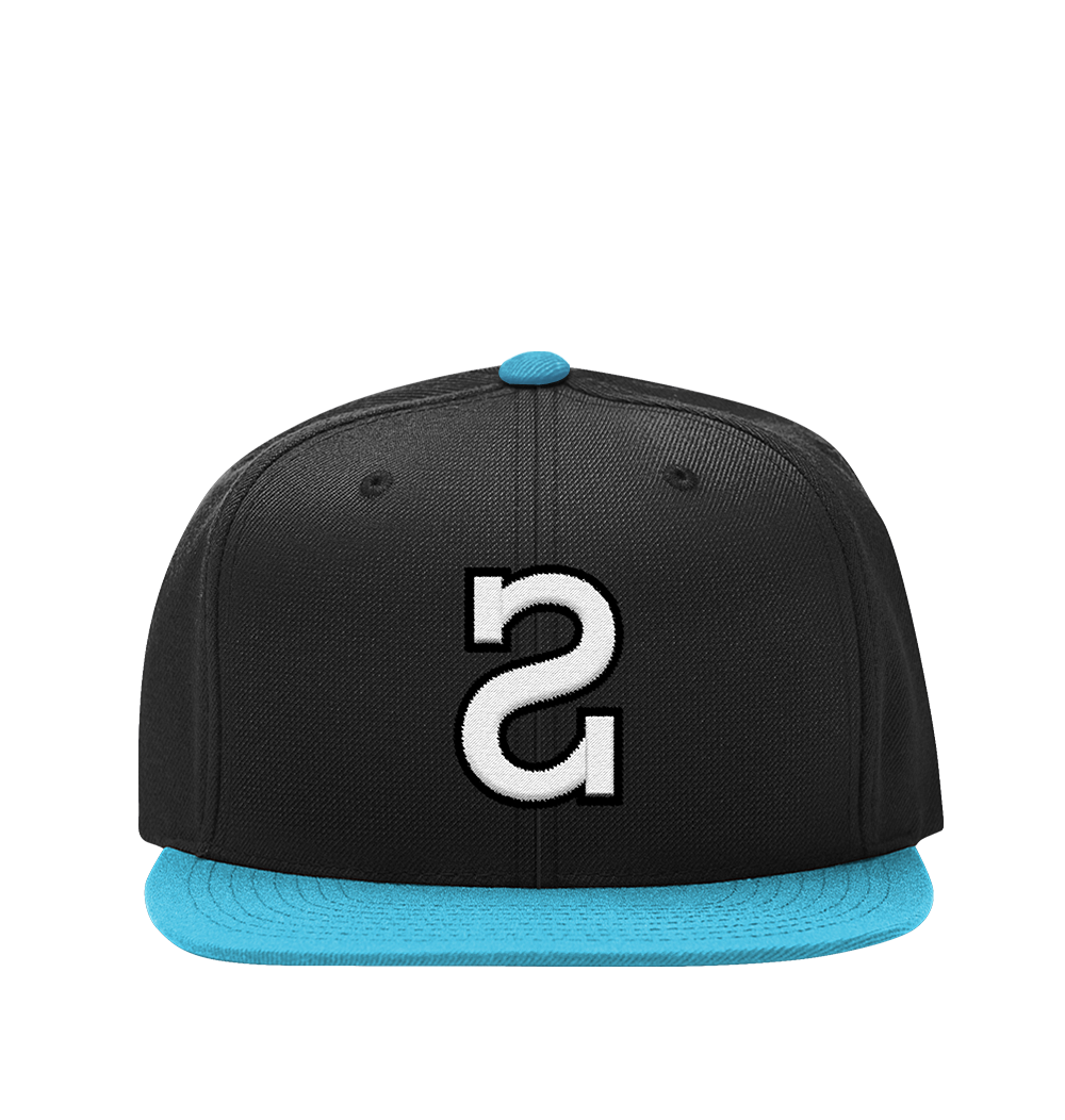 Strokes - Snapback Hat (black / tiffany blue)