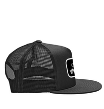 Load image into Gallery viewer, Patch logo 3 - Mesh Snapback Hat (black)