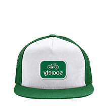 Load image into Gallery viewer, Patch logo 3 - Mesh Snapback Hat (green)