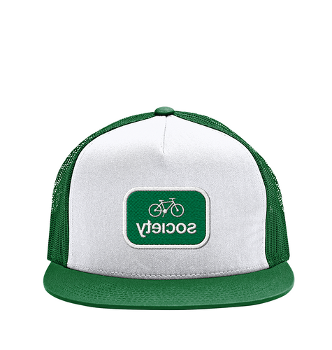 Patch logo 3 - Mesh Snapback Hat (green)