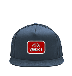 Patch logo 3 - Mesh Snapback Hat (navy)