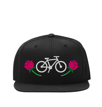 Load image into Gallery viewer, Roses are red - Snapback Hat (black)